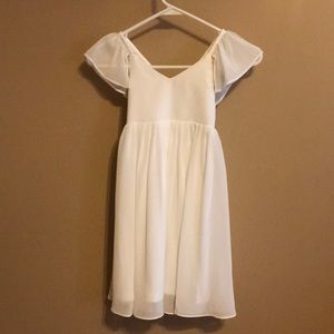 Flower girl dress, like new, worn once and dry cleaned.